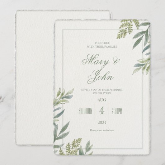 Uitnodiging (Voorkant / Achterkant)