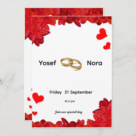 Uitnodiging (Voorkant / Achterkant)