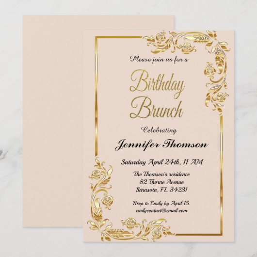 Uitnodiging (Voorkant / Achterkant)