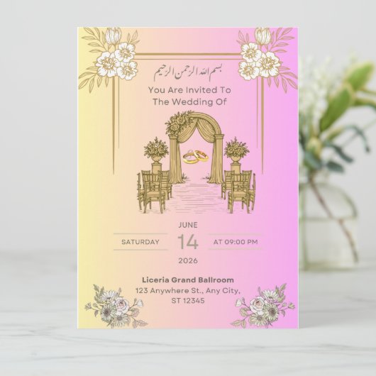 Uitnodiging (Staand voorkant)