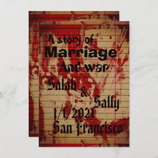 uitnodiging (Voorkant / Achterkant)