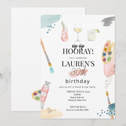 Uitnodiging (Voorkant / Achterkant)