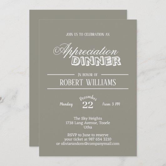 Uitnodiging (Voorkant / Achterkant)