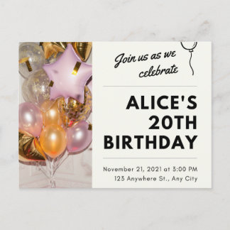 Uitnodiging 🥳 🎉 🎂