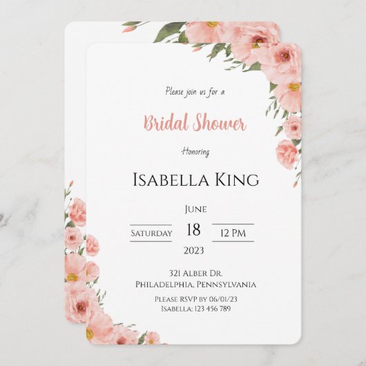 Uitnodiging (Voorkant / Achterkant)