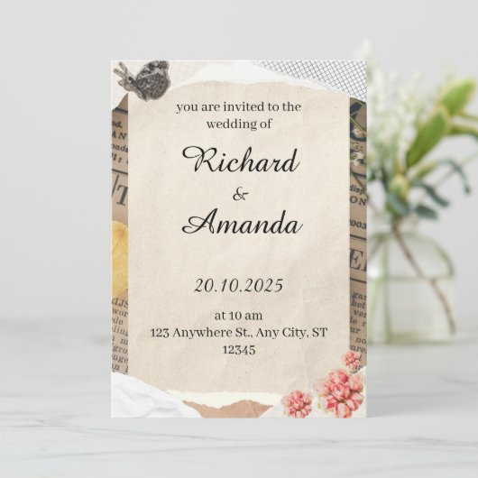 uitnodiging (Staand voorkant)