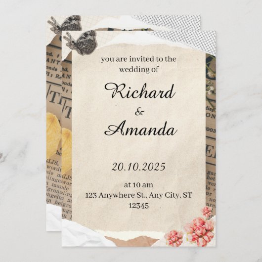 uitnodiging (Voorkant / Achterkant)