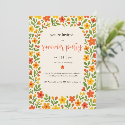 Uitnodiging (Staand voorkant)