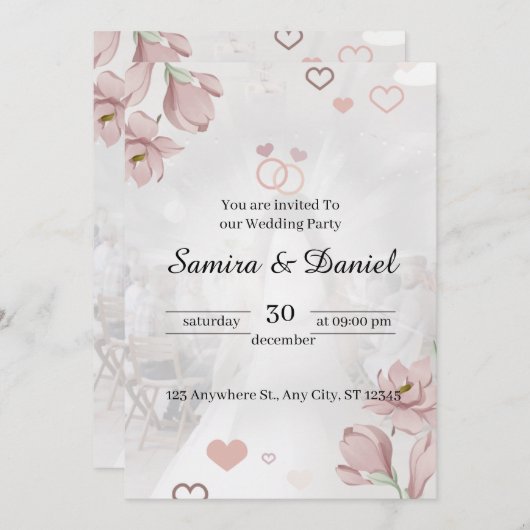 uitnodiging (Voorkant / Achterkant)