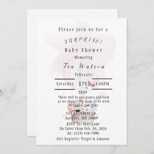 Uitnodiging (Voorkant / Achterkant)