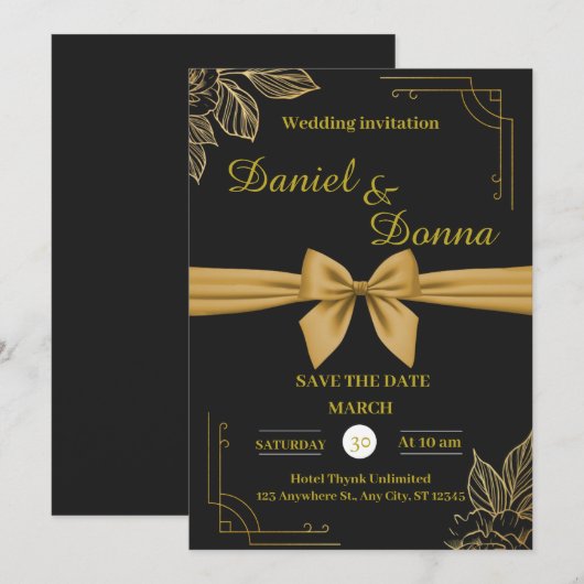 Uitnodiging (Voorkant / Achterkant)