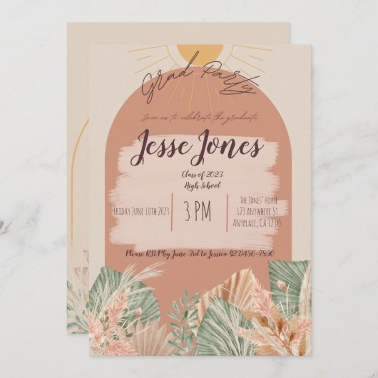 Uitnodiging (Voorkant / Achterkant)