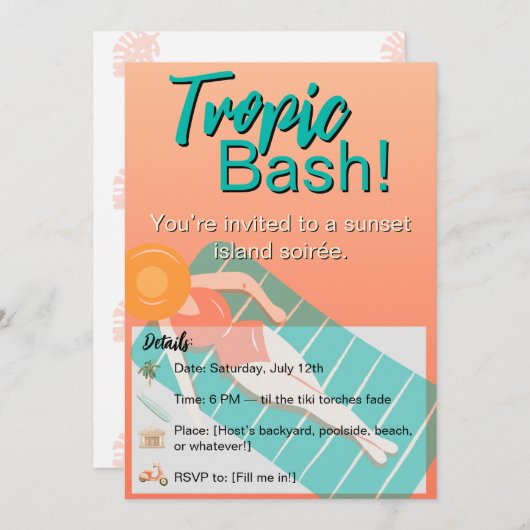 Uitnodiging (Voorkant / Achterkant)