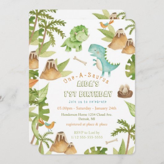 Uitnodiging (Voorkant / Achterkant)