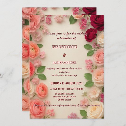 Uitnodiging (Voorkant / Achterkant)