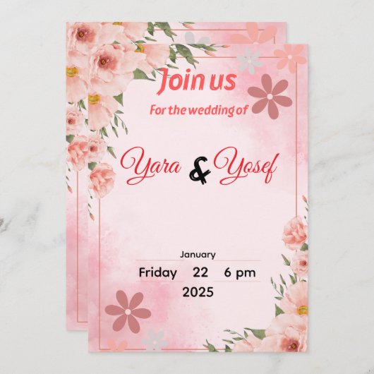 Uitnodiging (Voorkant / Achterkant)