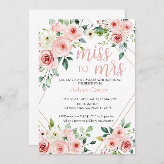 Uitnodiging (Voorkant / Achterkant)