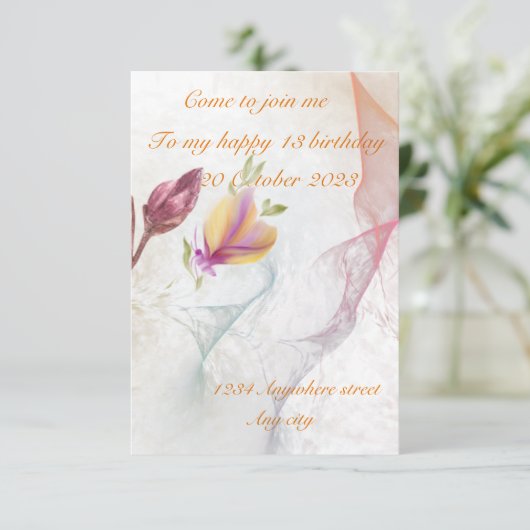 Uitnodiging (Staand voorkant)