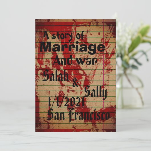 uitnodiging (Staand voorkant)