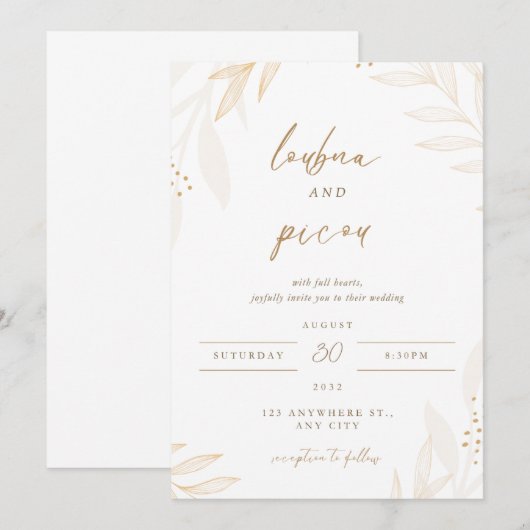 Uitnodiging (Voorkant / Achterkant)