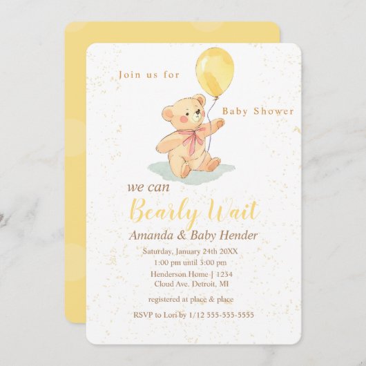 Uitnodiging (Voorkant / Achterkant)