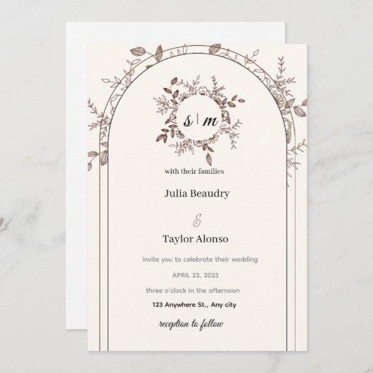 Uitnodiging (Voorkant / Achterkant)