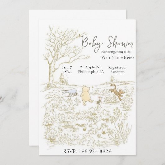 Uitnodiging (Voorkant / Achterkant)