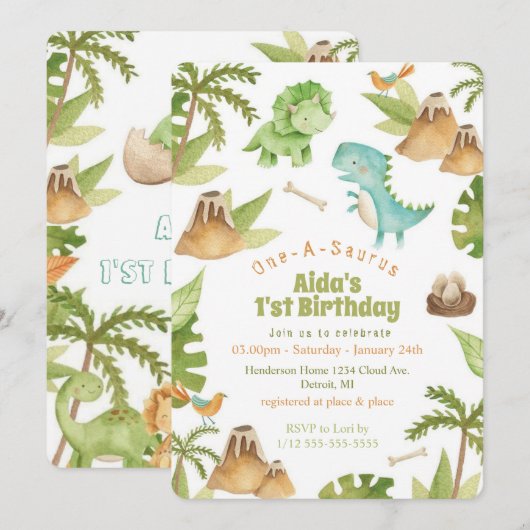 Uitnodiging (Voorkant / Achterkant)