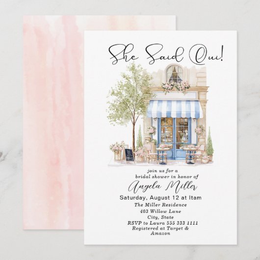 Uitnodiging (Voorkant / Achterkant)