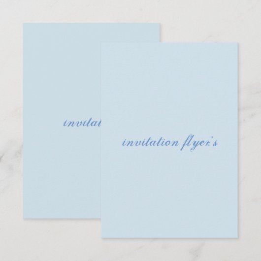 uitnodiging (Voorkant / Achterkant)