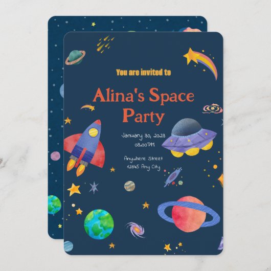 Uitnodiging (Voorkant / Achterkant)