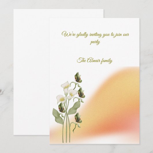 Uitnodiging (Voorkant / Achterkant)