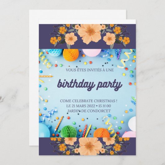 Uitnodiging (Voorkant / Achterkant)