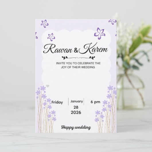 Uitnodiging (Staand voorkant)