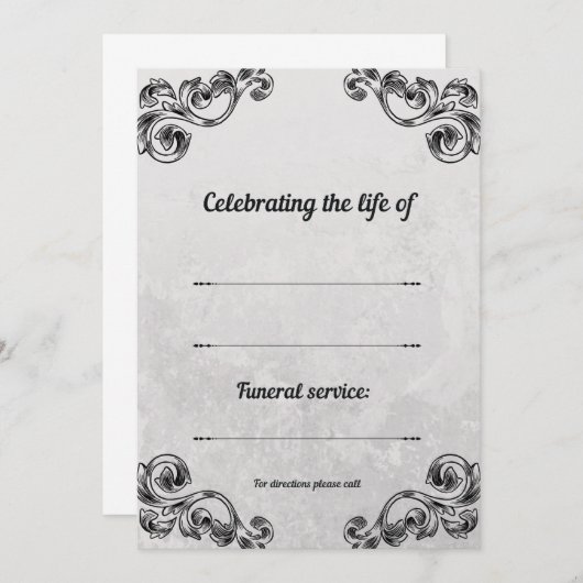 Uitnodiging (Voorkant / Achterkant)