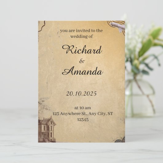 uitnodiging (Staand voorkant)