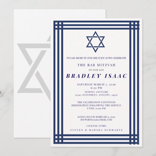 Uitnodiging (Voorkant / Achterkant)