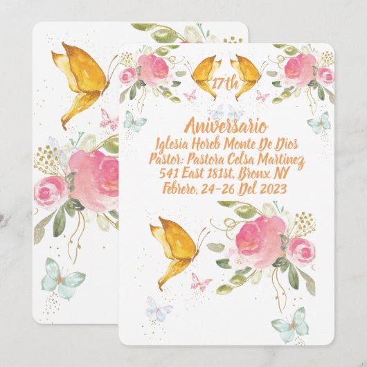 Uitnodiging (Voorkant / Achterkant)