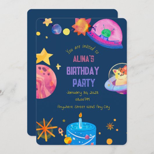 Uitnodiging (Voorkant / Achterkant)