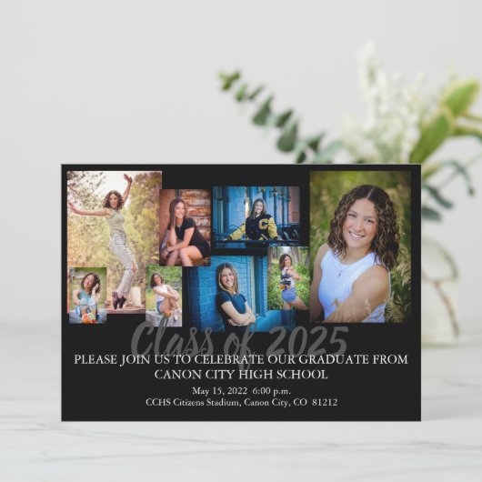 Uitnodiging2 van de aankondigingen van de graad (Staand voorkant)