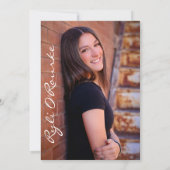 Uitnodiging2 van de aankondigingen van de graad (Achterkant)