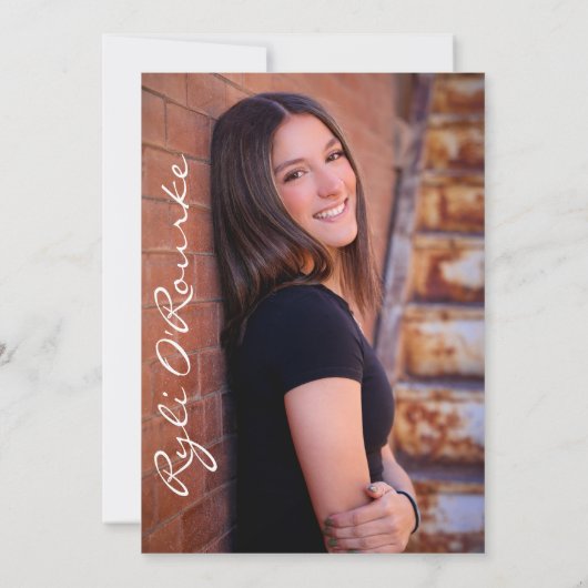 Uitnodiging2 van de aankondigingen van de graad (Achterkant)