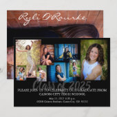 Uitnodiging2 van de aankondigingen van de graad (Voorkant / Achterkant)