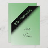 Uitnodiging 10-jarig huwelijksfeest (Voorkant / Achterkant)