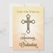 Uitnodiging, 10e Jubileum van Ordinatie Kaart (Voorkant)