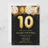 Uitnodiging 10e verjaardag  (Voorkant)