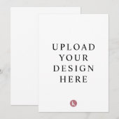 Uitnodiging 13 x 18 cm (Voorkant / Achterkant)