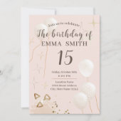 Uitnodiging 15 jaar verjaardag (Voorkant)