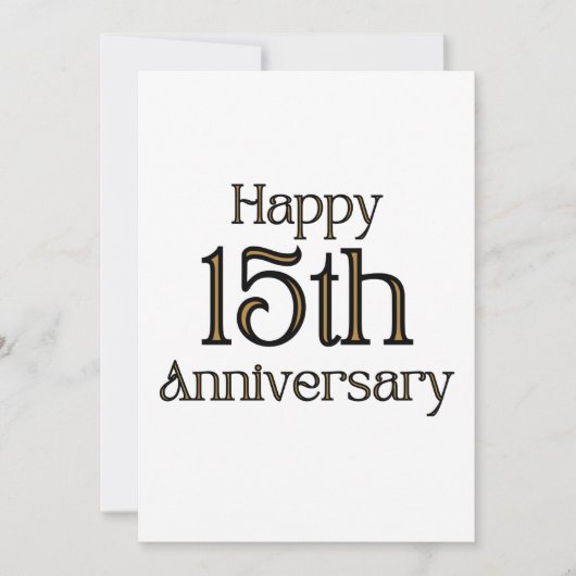 Uitnodiging 15-jarig jubileum (Voorkant)