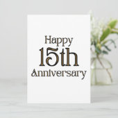 Uitnodiging 15-jarig jubileum (Staand voorkant)